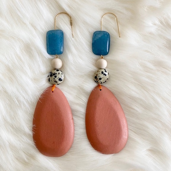 Anthropologie Jewelry - New Anthropologie Catriona Drop Earrings Pink